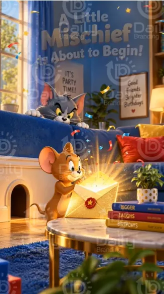 Tom & Jerry Birthday Invitation Video | Digital Invite