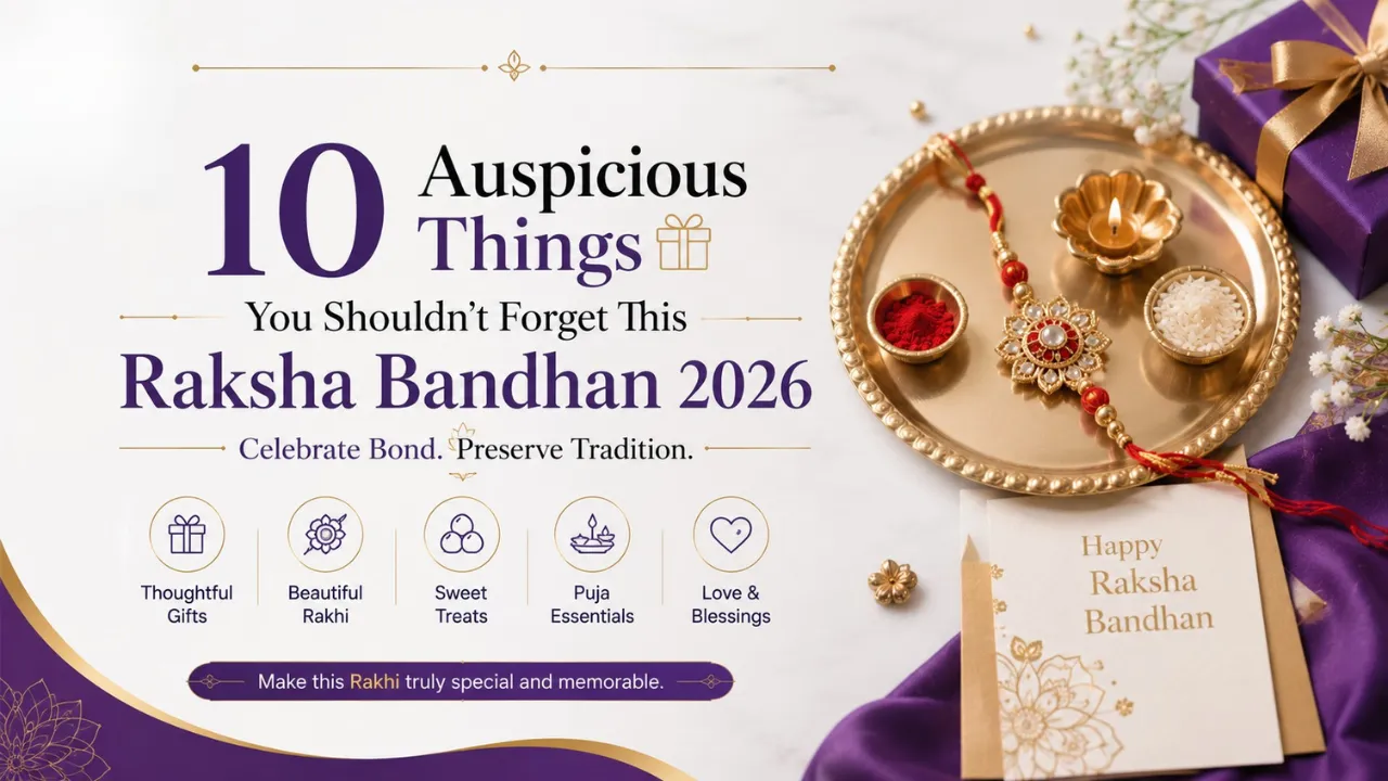 10 Auspicious Things You Shouldn't Forget This Raksha Bandhan 2026