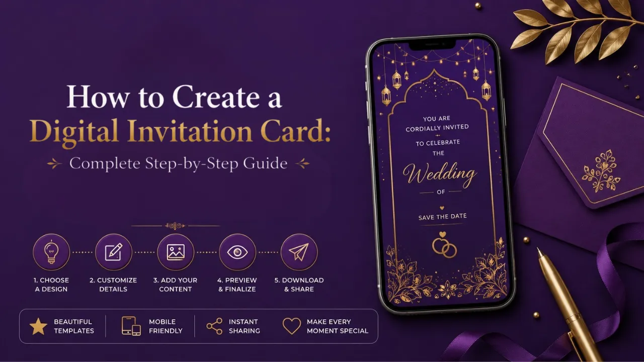 How to Create a Digital Invitation Card: Complete Step-by-Step Guide