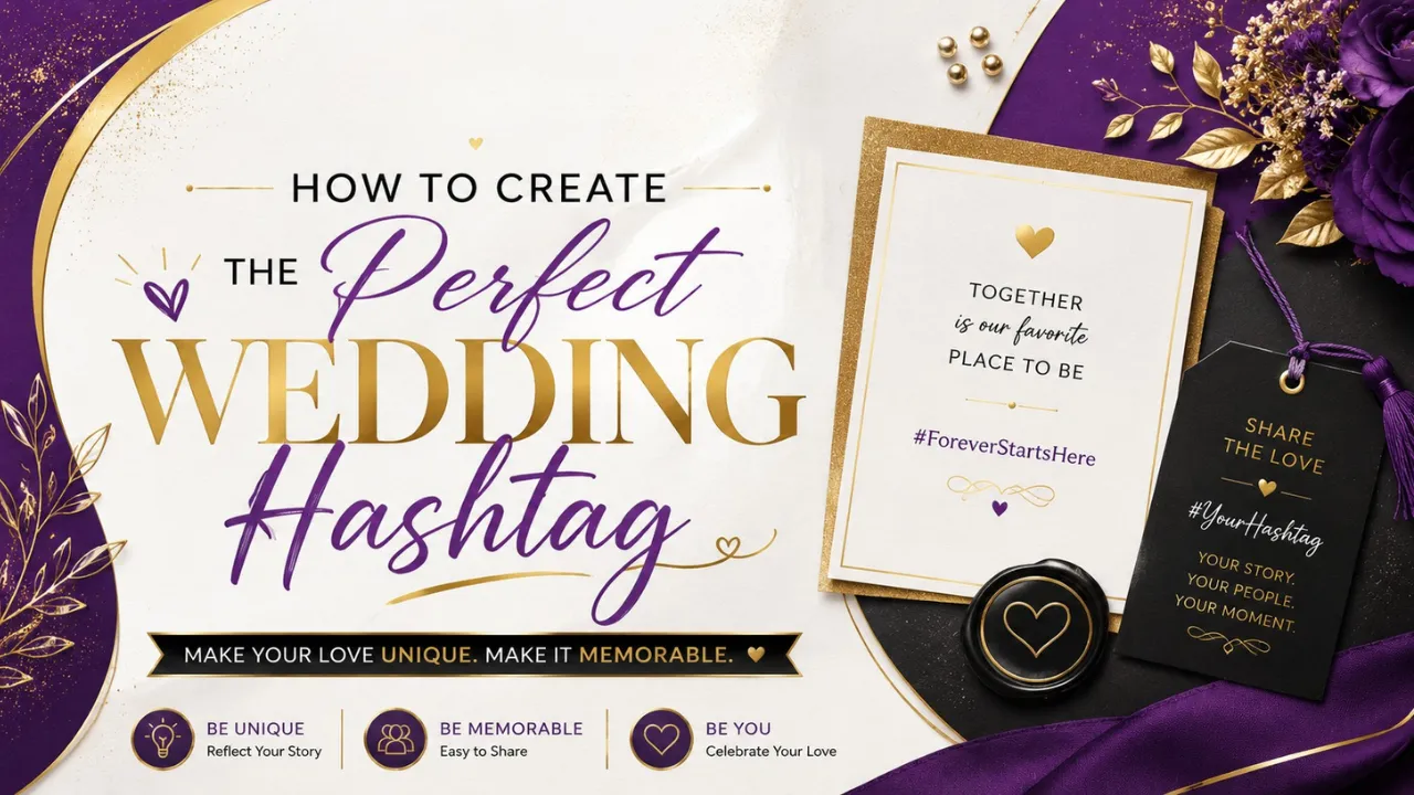 How to Create the Perfect Wedding Hashtag