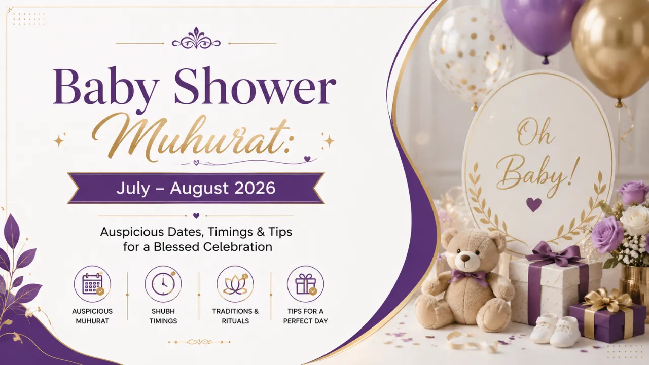 Baby Shower Muhurat: July – August 2026