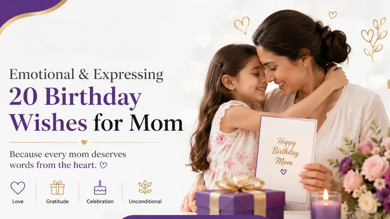 20 Emotional and Expressive Birthday Wishes for Mom