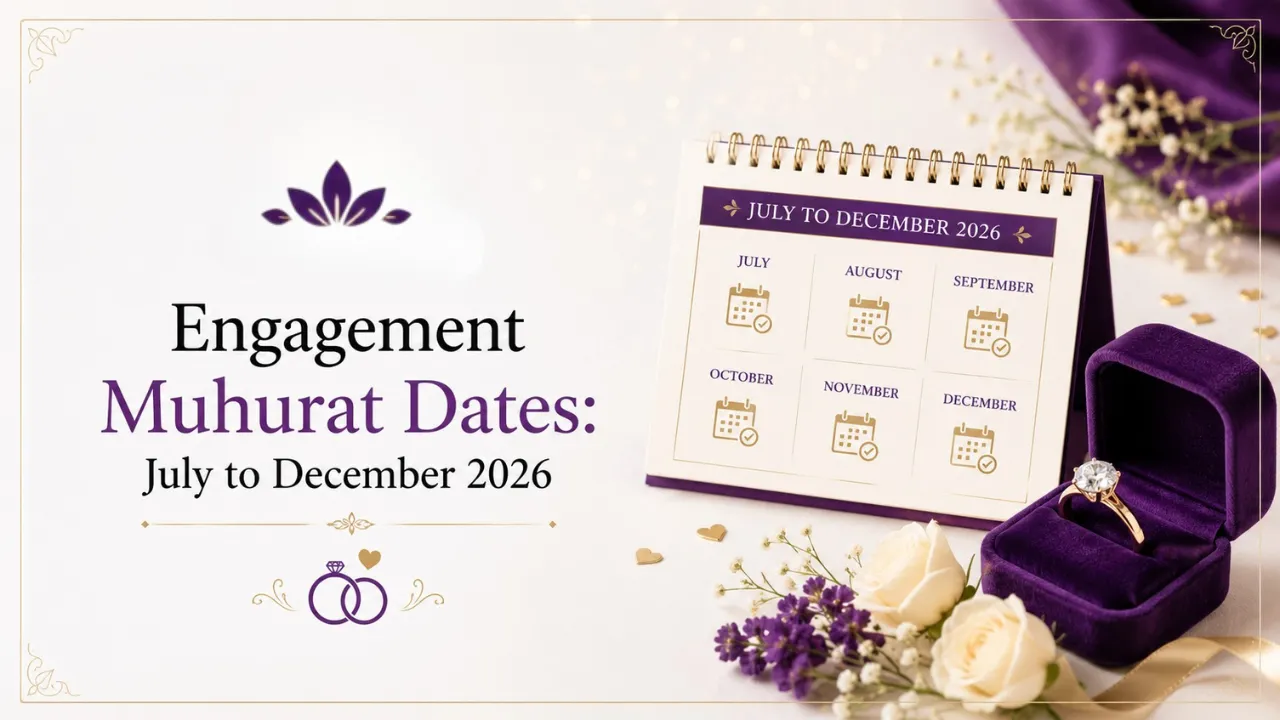 Engagement Muhurat Dates: July to December 2026