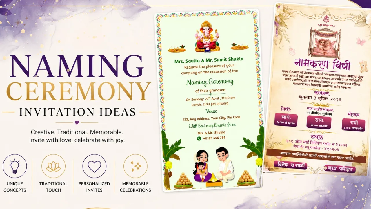 Naming Ceremony Invitation Ideas 2026