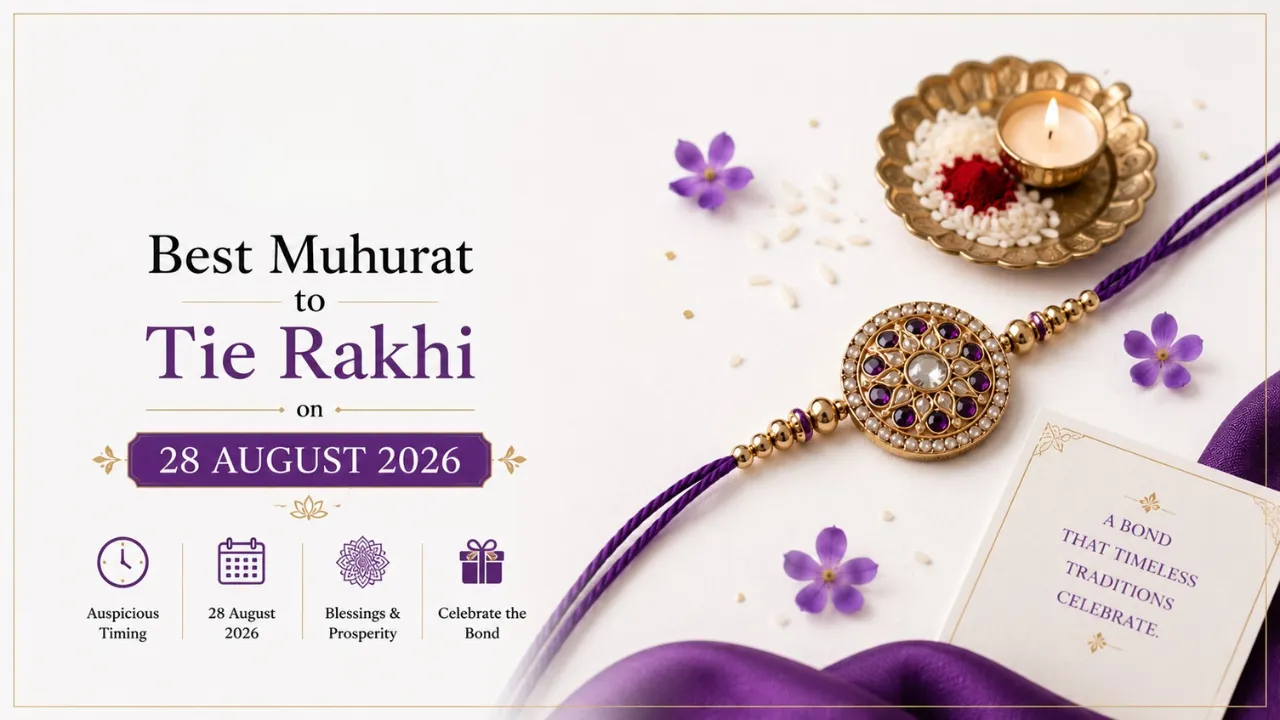 Best Muhurat to Tie Rakhi on 28 August 2026