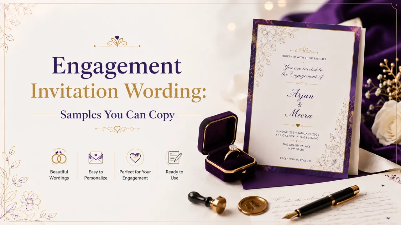 Engagement Invitation Wording: Samples You Can Copy